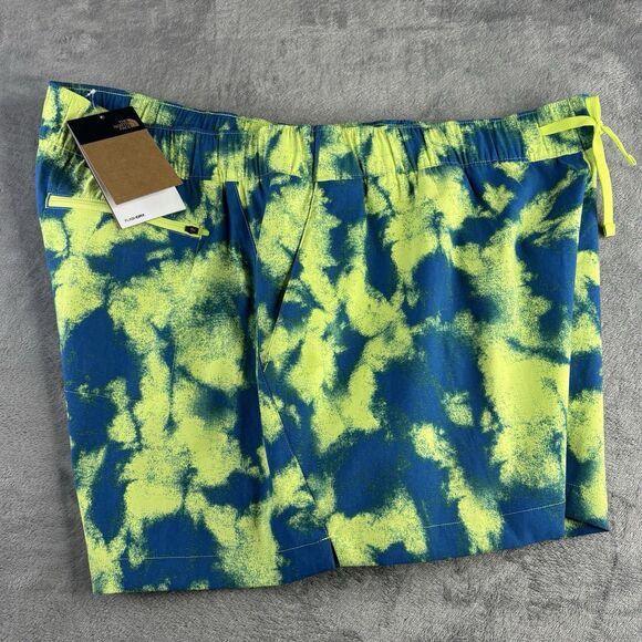 The North Face Shorts Womens XXL Green Dye Printed Class V Quick Dry New $50 - Picture 7 of 16